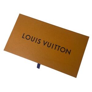 Louis Vuitton Drawer Gift Storage Empty Box Orange Navy 11 3/4 x 6 1/2 x 1 5/8
